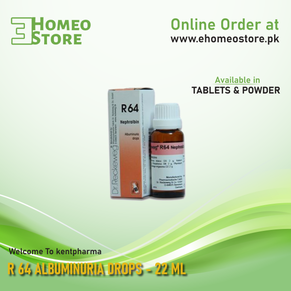 Dr. Reckeweg R 64 Albuminuria Drops - 22 ML